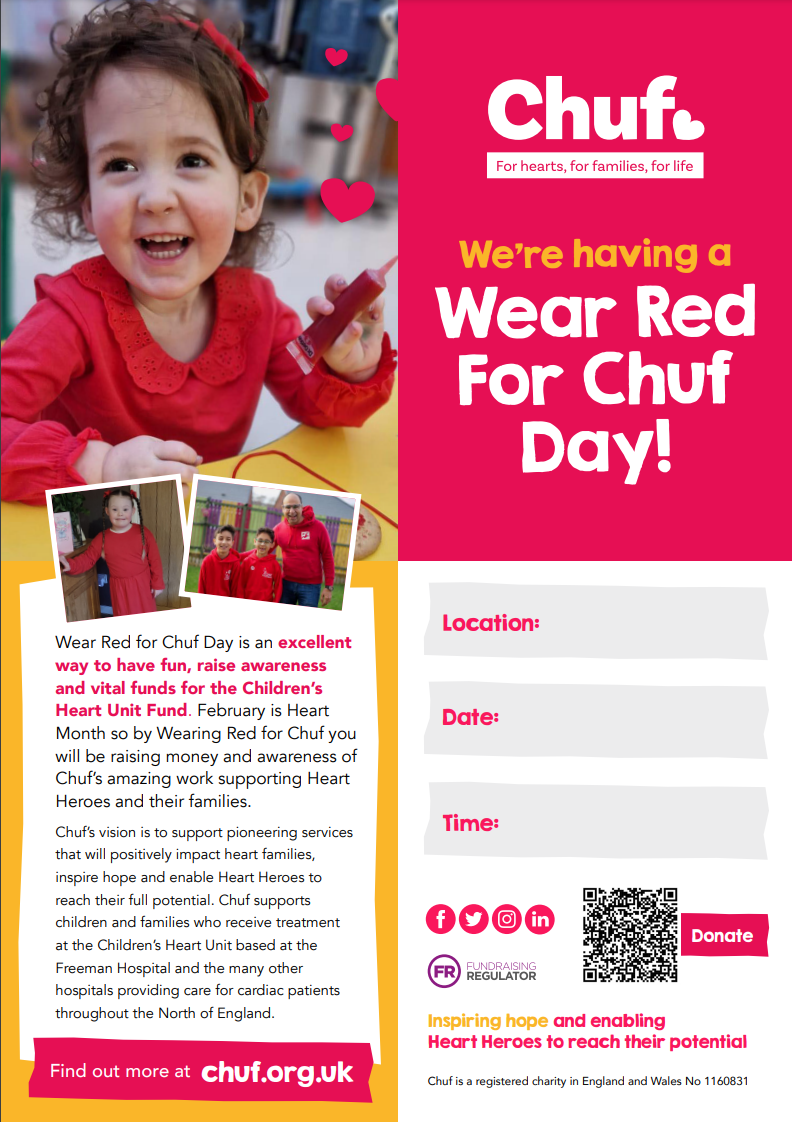 'Wear Red For Chuf' Poster