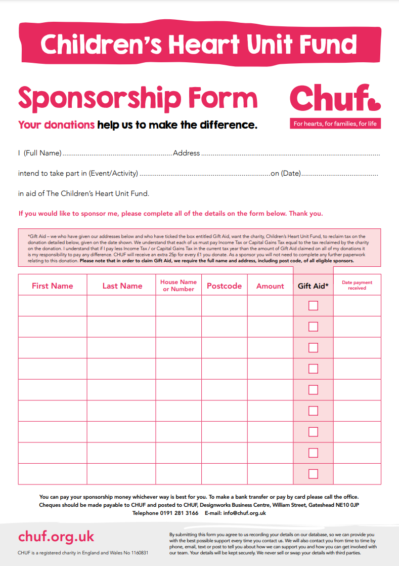 Sponsorship Form
