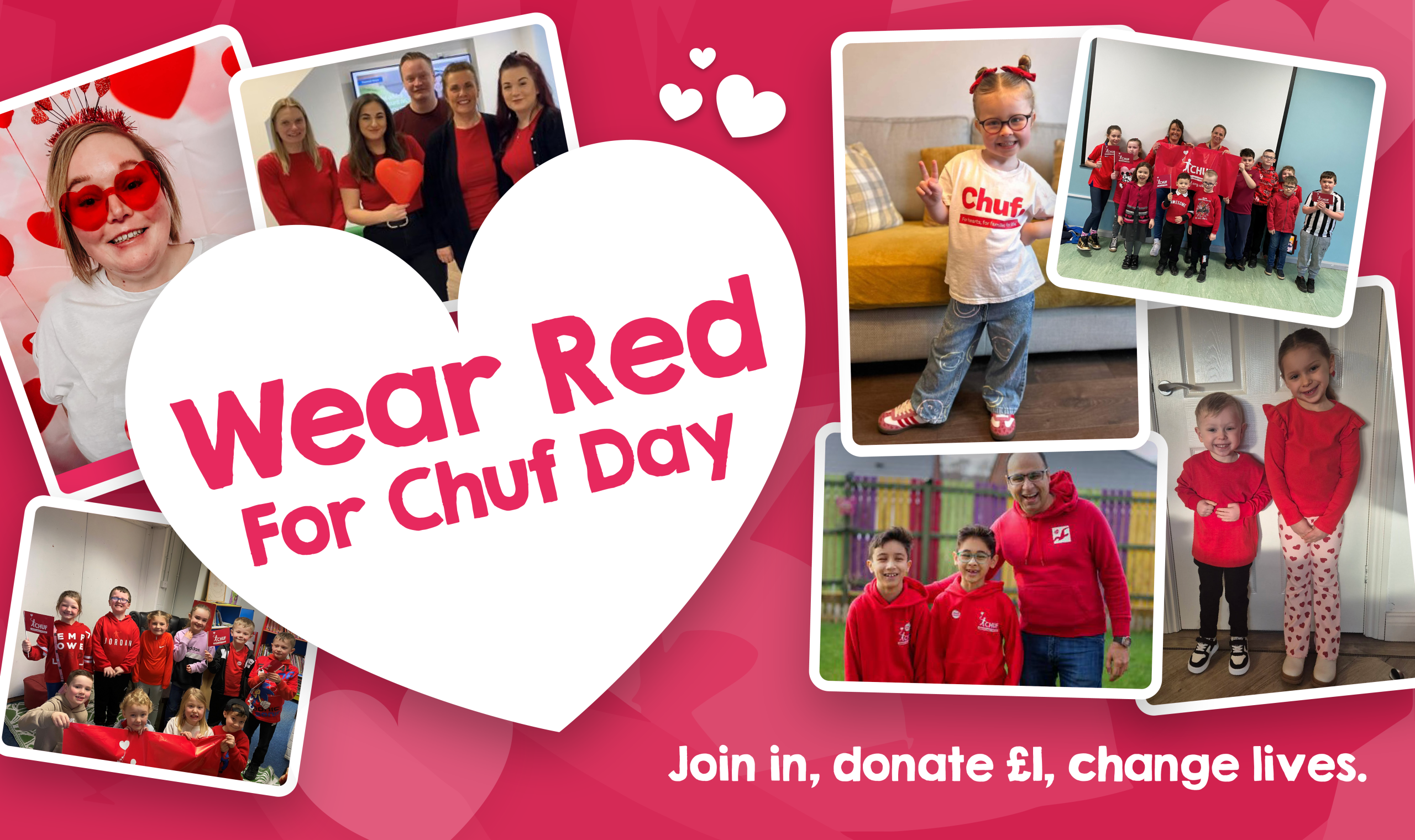 'Wear Red For Chuf' Banner for Social Media