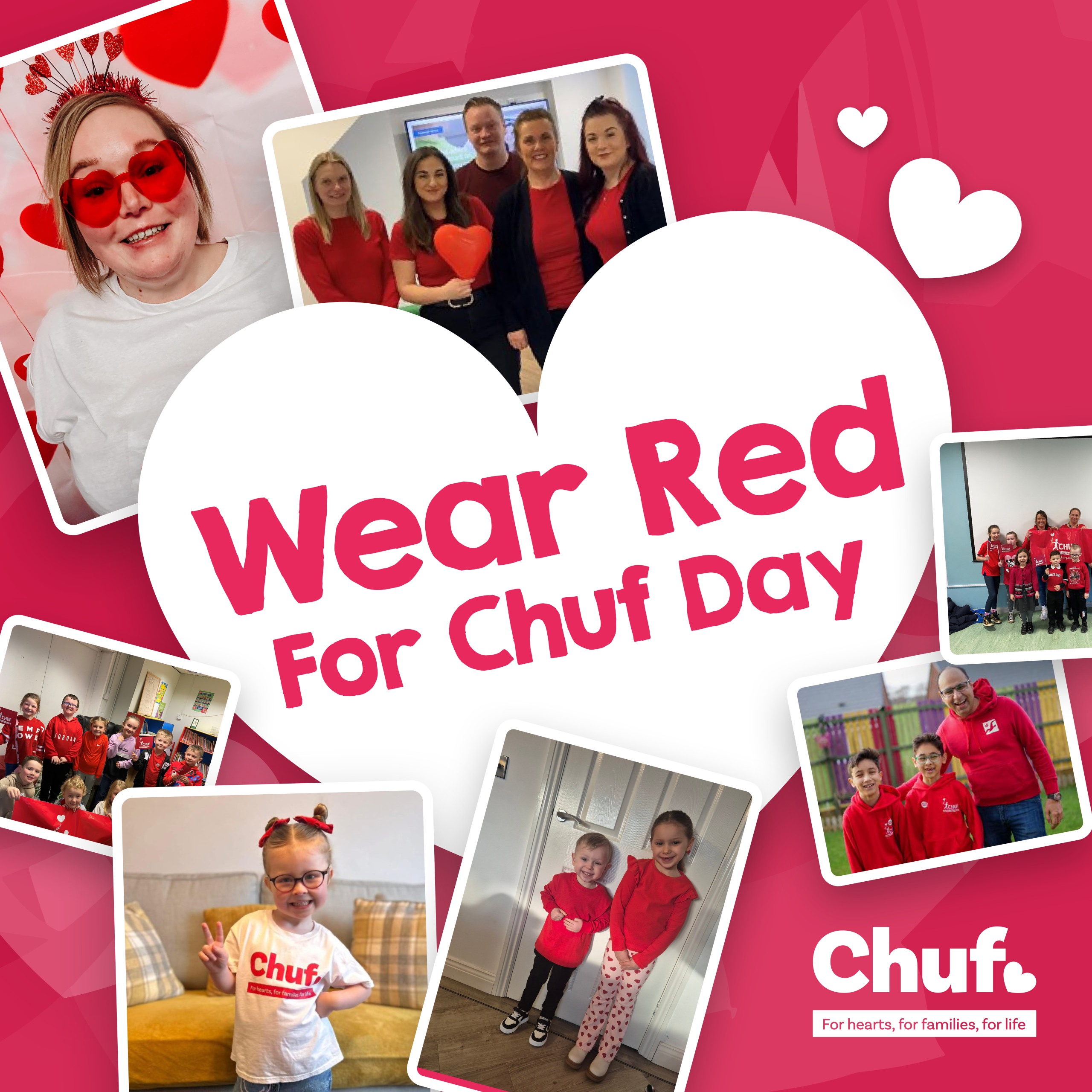'Wear Red For Chuf' Logo