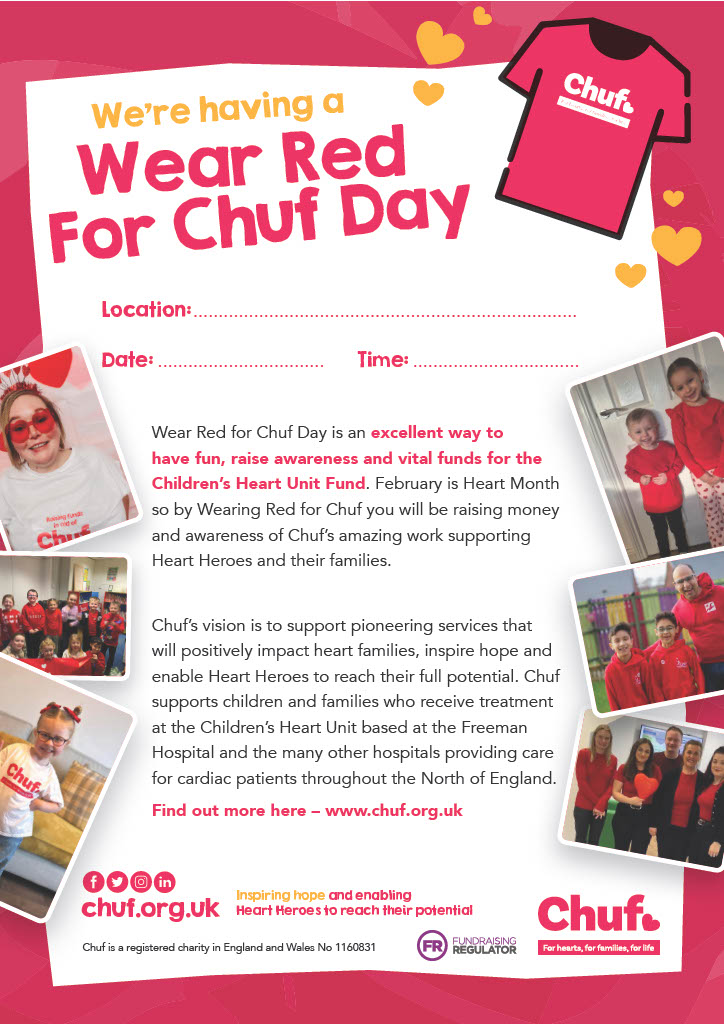 'Wear Red For Chuf' Poster